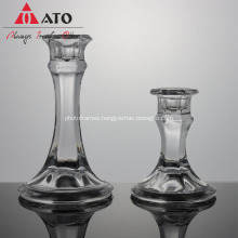 Clear Candlestick Crystal Tealight Stand for Dinner